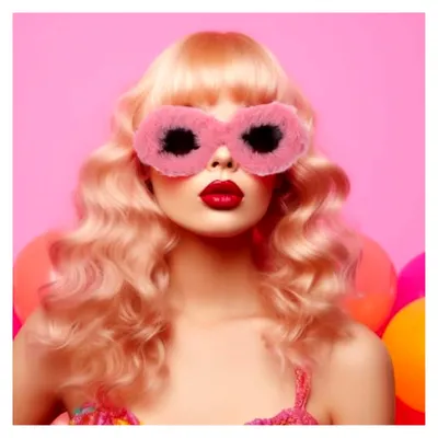 Produktbild von Ausgefallene Plüschbrille für Damen für Kostüme und Partys