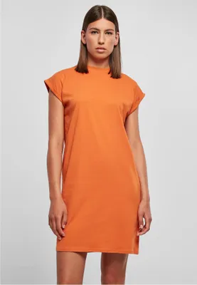 Obrázok produktu pre Dámske šaty Urban Classics Dámske šaty na ramienka s predĺženým šiltom vintageorange - S