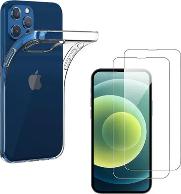 Image de Étui pour iPhone 13 PRO MAX (6,7") avec 2 protections d'écran en verre trempé Phonillico®