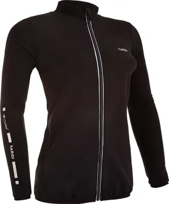 Produktbild von Damen Sweatshirt aufknöpfbar Outlast® - schwarz, XL