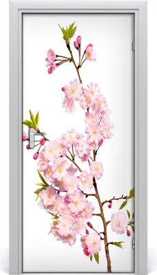 Produktbild von Tulup Türaufkleber 95x205 cm Dekorative Aufkleber Selbstklebend Wasserdichte Tapete Abnehmbar Schlafzimmer Wohnzimmer Wohnkultur - Kirschblüten