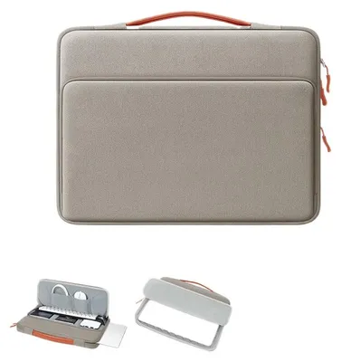 Produktbild von Stoßfeste Laptop-Tasche für Business & Pendeln – Handtragetasche für Notebook,14 Zoll,,Khaki