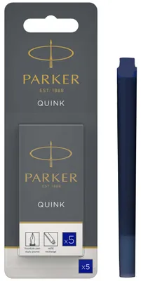Immagine prodotto di PARKER 1950403 PARKER Großraum-Tintenpatronen QUINK, im Blister, blau