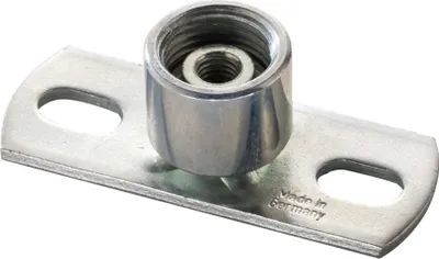 Obrázok produktu pre 5 kusov - Základná doska 80x30x3mm M8+1/2" pozinkovaná : 80 x 30 x 3 mm x M8+1/2 palca Veľkosť: 80 x 30 x 3 mm x M8+1/2 palca