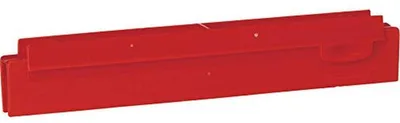 Image de Lame de raclette double en caoutchouc, hygiénique, Vikan 77314, 10 pouces, rouge