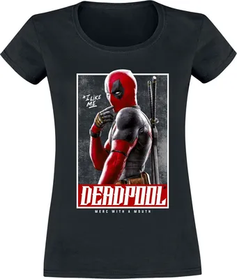 Produktbild von Deadpool T-Shirt Damen 3 - I Like Me schwarz Fan-Merch, Filme 100% Baumwolle XXL