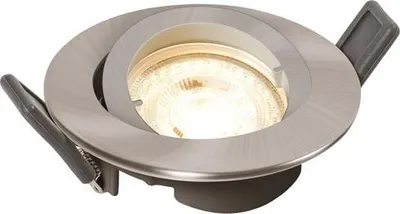 Image de Spot Led Gu10 Nickel Brossé Osram éclairage Led Encastrable Blanc Chaud - Osram