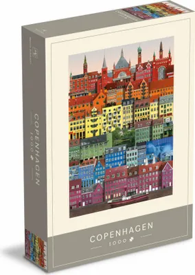 Obrázok produktu pre Martin Schwartz Puzzle Copenhagen Rainbow, puzzle mesta Dánsko, 50 x 70 cm, 1000 dielikov, MS0613