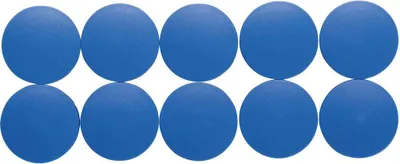 Produktbild von MAUL Magnet rund 10 Stück 2,5 kg Kunststoff Ferrit bruchsicher erodiert lackiert Ø 3.8 x 1.55 cm blau