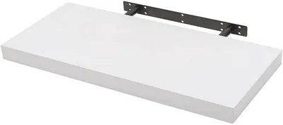 Produktbild von Wandregal CD DVD Bücher Weiß | 120x22,9x3,8 cm
