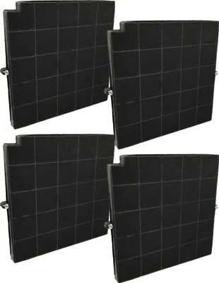 Produktbild von vhbw 4x Aktivkohlefilter Ersatz für Elica CFC0141742 für Dunstabzugshaube - 26,5 x 25,8 x 1,8 cm