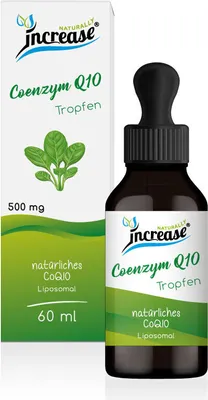 Produktbild von Liposomale Coenzym Q10 Tropfen hochdosiert - (15.000mg Coenzym Q10 pro Packung) 500mg Coenzym Q10 pro Tagesdosis - MCT Öl - Hohe Bioverfügbarkeit