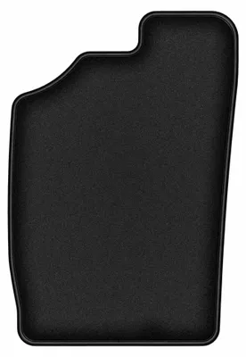 Produktbild von Fahrermatte Velours für Daihatsu Cuore V 1997-2003 (Schrägheck) – 1-tlg, Schwarz, passgenau – Wielganizator DURBAN