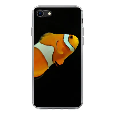 Produktbild von MuchoWow® Handyhülle Schutzhülle Hülle für iPhone 8 Fisch - Linie - Schwarz Silikon Softcase Handy Hülle - Schutzhaube
