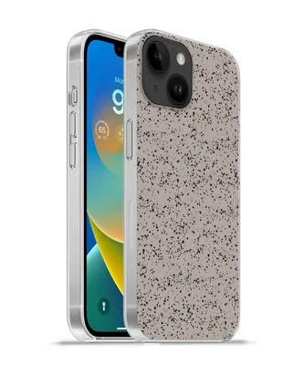 Produktbild von MuchoWow® Handyhülle Schutzhülle Hülle für Apple iPhone 14 - Softcase Polka dots - Schwarz - Grau Silikon Softcase Handy Hülle - Mobiltelefonhülle