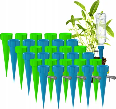 Produktbild von Pflanzenbewässerer 30er Set, Blumentopf-Bewässerungspatronen für Topfpflanzen, kompatibel mit 500 ml Flaschen, transparent