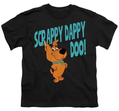 Image de T-shirt Scooby Doo - "Scrappy Dappy Doo " pour enfants, modèle TV37322 (taille 152-158), couleur noire