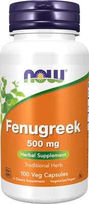 Produktbild von Bockshornklee 500 mg 100 Gemüsekapseln Now Foods
