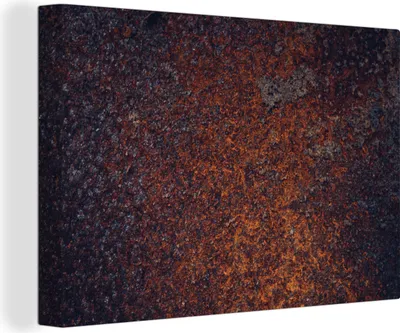 Zdjęcie produktu dla OneMillionCanvasses® - Obrazy na płótnie - 140x90 cm, Rdza - Metal - Vintage, Dekoracja ścienna - Zdjęcie na płótnie - Obraz na drewnianej ramie