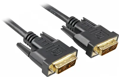 Zdjęcie produktu dla Sharkoon DVI-D/DVI-D (18+1) 2m, 2 m, DVI-D, DVI-D, Męska, Męska, Czarny