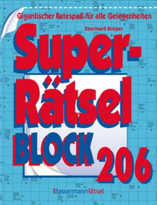 Obrázok produktu pre Superrätselblock 206 (5 Exemplare à 4,99 EUR)