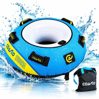 Produktbild von COASTO WOONA 1 Personen Schleppring 137 cm Wasser Tube Towable Schwimmreifen
