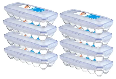 Produktbild von LocknLock 8er SET HPL954 Vorratsdosen für 12 Eier - Maße (LxBxH): 325 x 125 x 80 mm - Lebensmittelbehälter Vorratsbehälter Containers Frischhaltedosen Foodbox Küche Aufbewahrung Lock & Lock Dosen