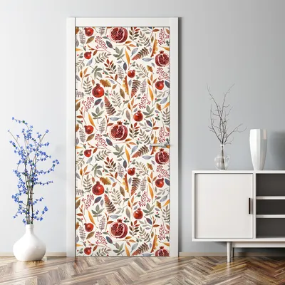 Produktbild von Dekorative Türposter Aufkleber selbstklebend Klebefolie Abnehmbarerdeko Aquarell Hirsch 70 x 200 cm