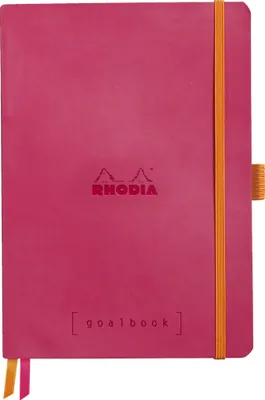 Produktbild von Rhodia  Notizb A5 kar 120Bl himbeer