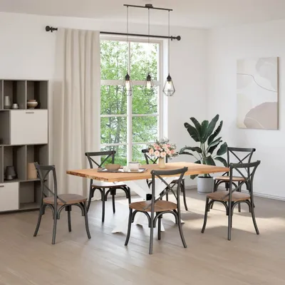 Immagine prodotto di Gamba per Tavolo da Pranzo a Forma di Ragno Bianca 120x68x(72-73) cm Acciaio