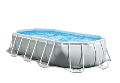 Zdjęcie produktu dla Intex 26796, 13365 l, Basen ramowy, Dorosły/dziecko, Drabina, Niebieski, Szary, 112,1 kg