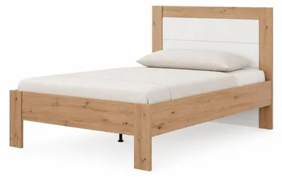 Produktbild von Munnar - Doppelbett, Nachbildung Eiche Braun, Matratzengröße 160x200 cm