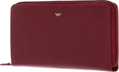 Image de Golden Head porte-monnaie Polo RFID Protect Zipped Ladies Purse Wallet Red rouge foncé