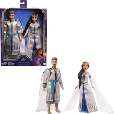 Produktbild von Mattel - Disney Wish King Magnifico And Queen Amaya Of Rosas Dolls 2-Pack