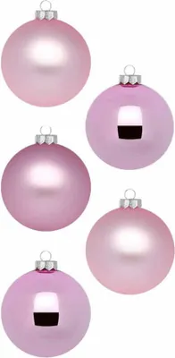 Produktbild von Weihnachtskugeln 30 Stk 6cm Pink Blush