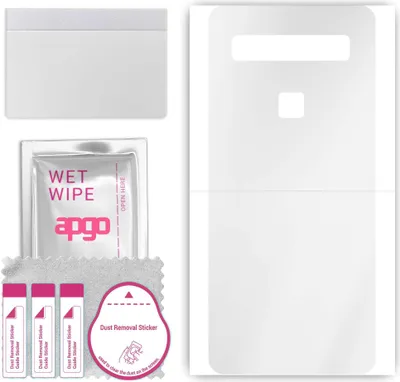 Produktbild von apgo Rückseite Schutzfolie, klar, kompatibel mit TCL 10 5G UW, Hinten Hydrogel-Displayschutzfolie mit Positionierhilfe, kratzfest, einfache Montage