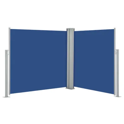 Image de vidaXL Store latéral extensible bleu 100 x 600 cm