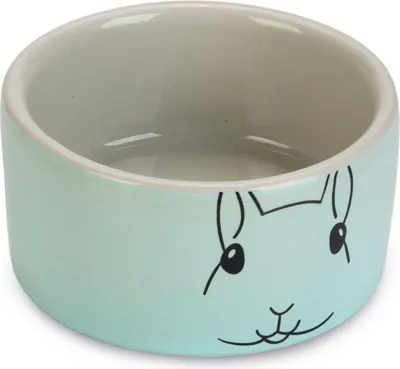 Produktbild von Beeztees Hamsternapf Gorky Nager Keramik grau/mint Durchm. 7,5 x 4 cm