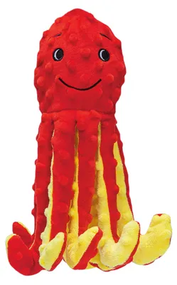 Produktbild von Beeztees Oktopus Amy - Hundespielzeug - Plüsch - Rot - 25x8,5x7,5 cm