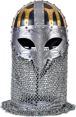 Produktbild von Wikinger Brillenhelm, Spangenhelm mit Brünne