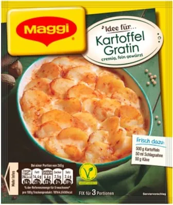 Produktbild von Maggi Fix für Kartoffel Gratin mit fein geriebener Muskatnuss 43g