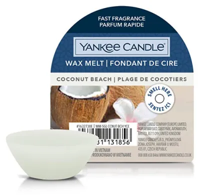 Produktbild von Yankee Candle 10.00664.0036, Rund, Weiß, Kokosnuss, Coconut Beach, Ananas, Lei flower, Kokosnuss