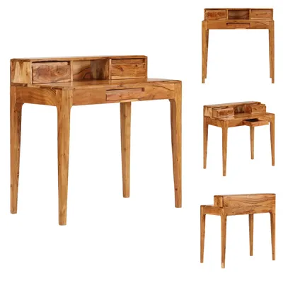 Produktbild von vidaXL Schreibtisch mit Schubladen Massivholz 88 x 50 x 90 cm - Schreibtische
