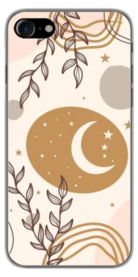 Image de 1001Coques - Coque silicone compatible avec Apple iPhone SE 2020 iPhone SE 2022 - Motif lunaison - Design original imprimé en France