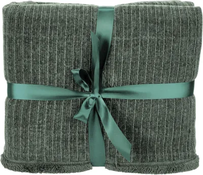 Obrázok produktu pre Pletená deka / pléd 150x120cm, tlumená zelená