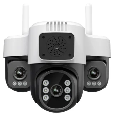 Productafbeelding van PTZ beveiligingscamera, 3 x 2 MP, wifi, Bewegingsdetectie, Alarm