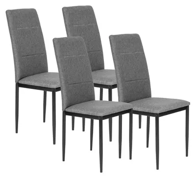 Zdjęcie produktu dla ModernHome KJC007 Sada jídelních židlí 4 ks, šedé