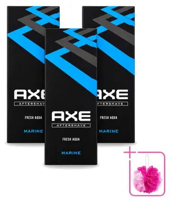 Zdjęcie produktu dla 3 sztuki balsamu po goleniu Axe Marine - 100 ml - zestaw ekonomiczny