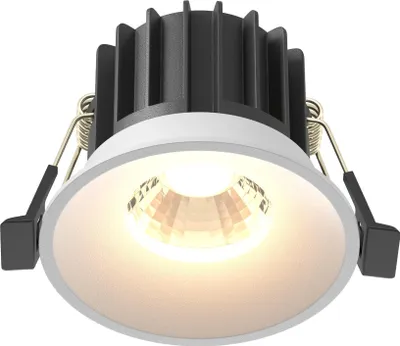 Produktbild von Maytoni LED Einbauleuchte rund 12W, warmweiß, Aluminium, IP20, Weiß