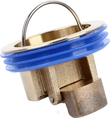 Productafbeelding van Afvoerkern voor toilet, geurremmend. Afvoerkern voor vloer. Afvoerkern voor douche. Terugstroombeveiliging. Sneldraineerbaar. Messing